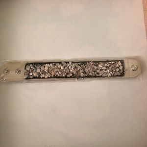 Amethyst Leather Snap Bracelet